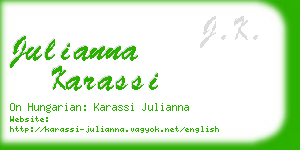 julianna karassi business card